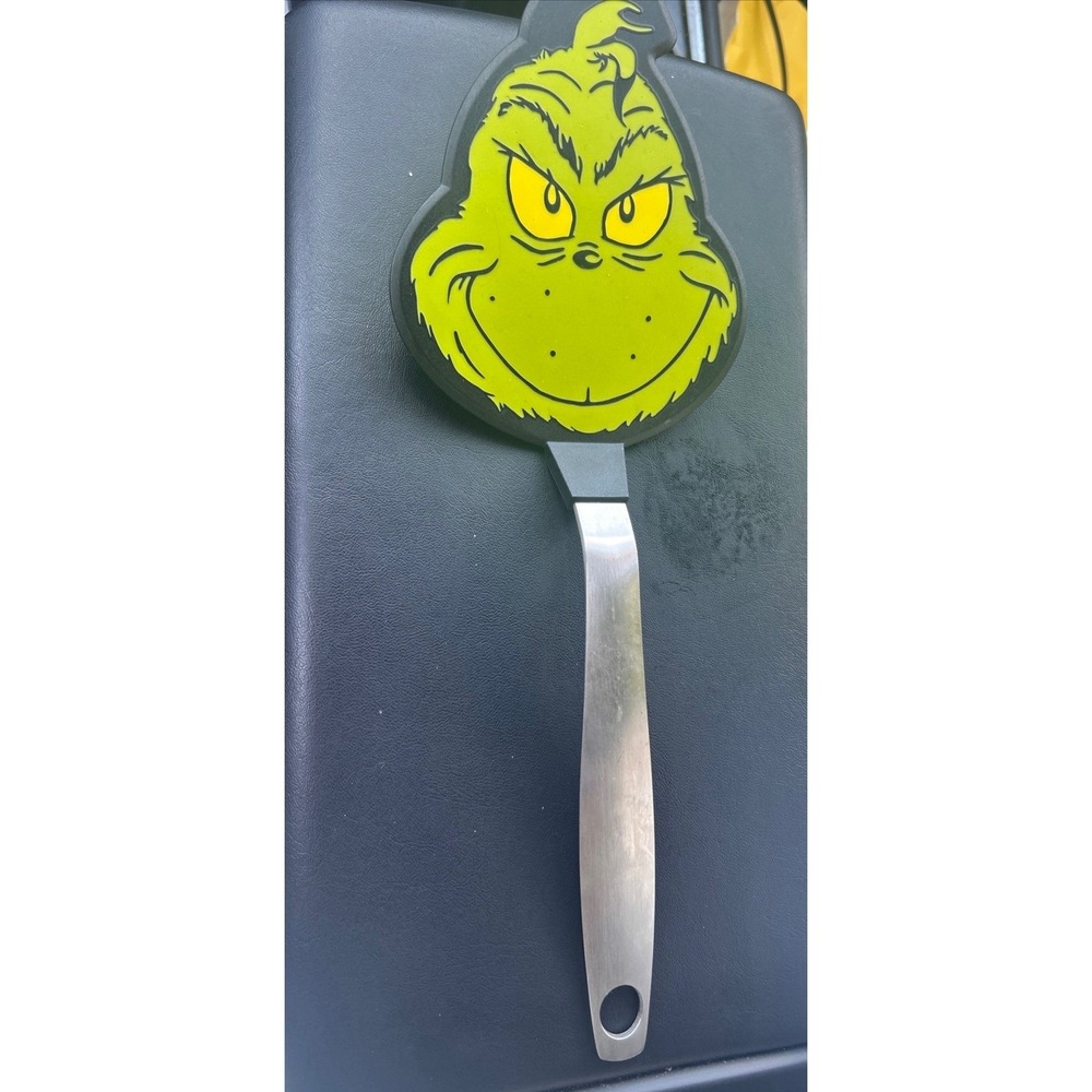 Dr Seuss The Grinch Silicone Pancake Turner Spatula Stainless Steel Handle Green